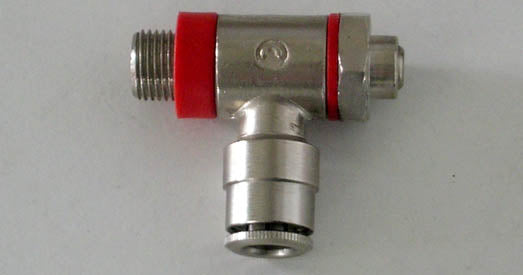 Check Valve w. Restriction G 1/8" inlet air restricted