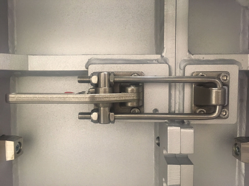 Latch Type Toggle Clamp, Long Stainless Steel, with safety hook