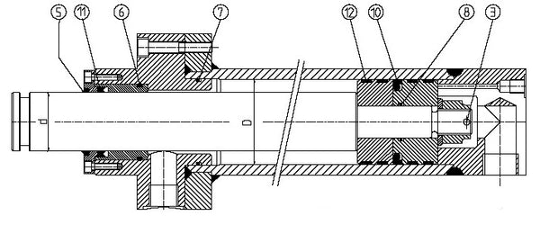 Hydraulic Cylinder Seal Set D63xd45